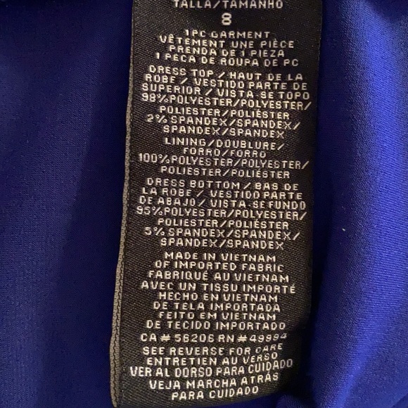 R&M Richards Sleeveless Blue Formal Dress - Picture 12 of 14